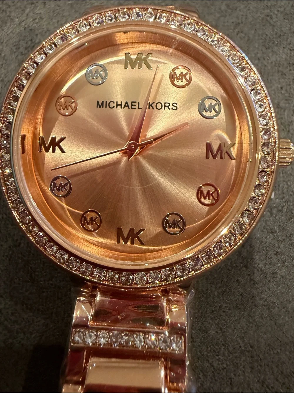 Michael Kors Rose Gold Crystal Bracelet Watch